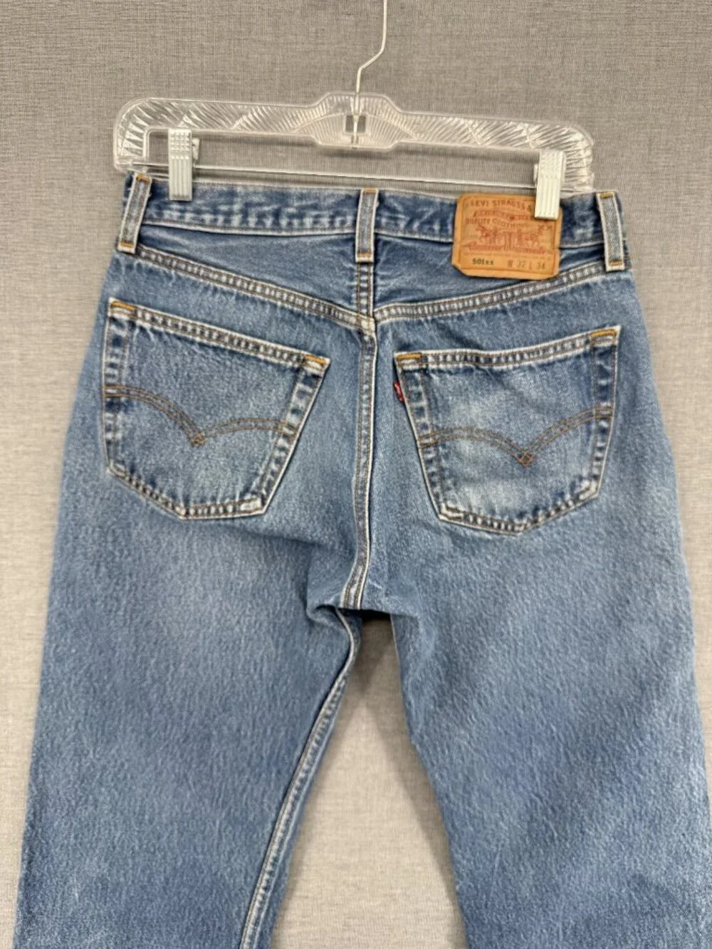 Vtg Levi's 501xx Blue Jeans Mens 32x34 USA Made 501-0000 1998 Denim Pants Y2K
